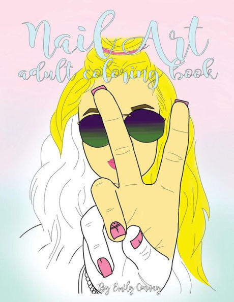 Nail Art Adult Coloring Book