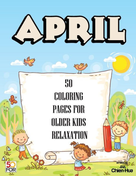50 de abril Páginas para colorear para niños mayores Relajación