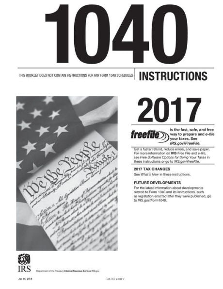 1040 Instructions 2017