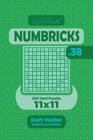 Sudoku Numbricks - 200 Hard Puzzles 11X11