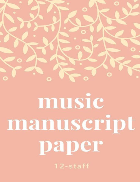 Music Manuscript Book