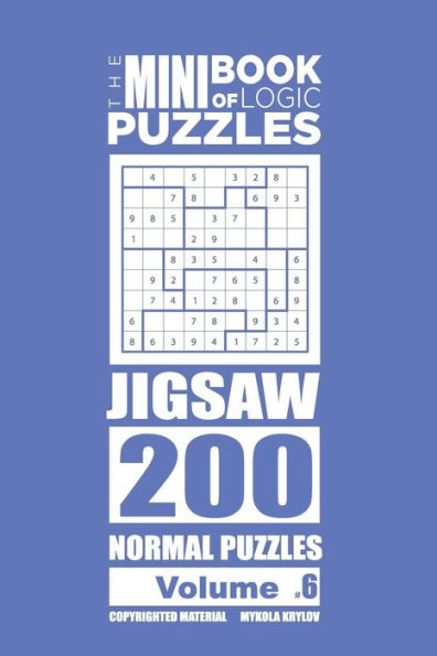 The Mini Book Of Logic Puzzles - Jigsaw 200 Normal (Volume 6)