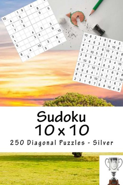 Sudoku 10 X 10 - 250 Diagonal Puzzles - Silver : Your Vacation