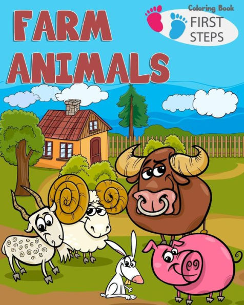 farm Animals Coloring Book: farm animals books for kids & toddlers | Boys & Girls | activity books for preschooler | kids ages 1-3 2-4 3-5 (Easy & Educational Coloring Book) - 9781985807204