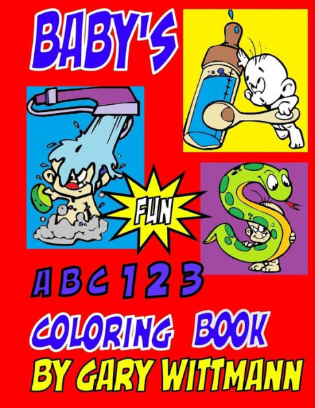 Baby ABC 123 Coloring Book: Preschool Age, Great Picture for Baby Shower, ICONS