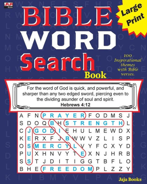 BIBLE WORD Search Book (BIBLE WORD Search Book: 100 Inspirational themes with Bible verses in Big print!)