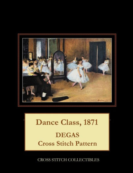 Clase de baile, 1871: Patrón de punto de cruz de Degas