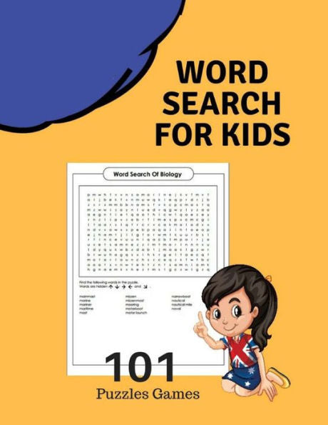 Word Search For Kids 101 Puzzles Games : Word Finds Large Print Puzzles Book Games Brain Hunt For Hidden Words