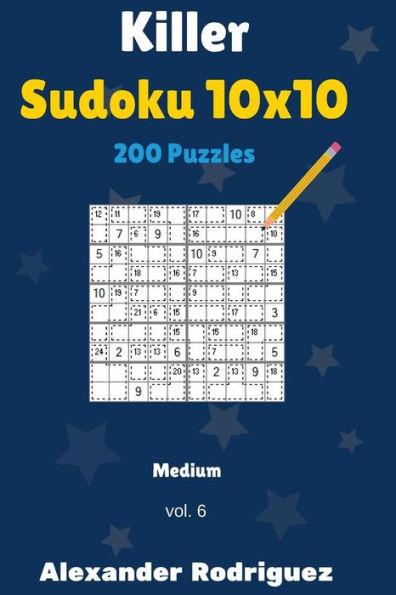 Killer Sudoku 10x10 Puzzles - Medium 200 vol. 6