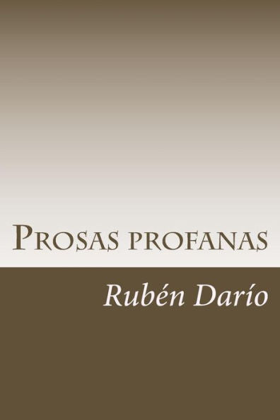 Prosas Profanas - 9781987492750