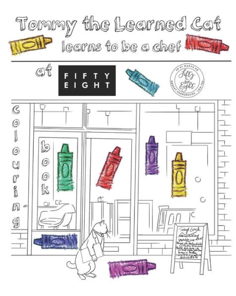 Tommy The Learned Cat Learns To Be A Chef : Colouring Book