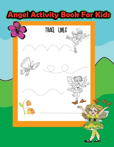 Libro de actividades de ángeles para niños: Libro de actividades para niños con el tema Ángeles y hadas. Diversión con páginas para colorear, colorear por números, contar el número, unir... y más. (Libro de actividades para niños de 3 a 5 años)