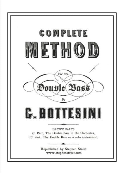 Método completo para el Contrabajo (contrabajo): Giovanni Bottesini