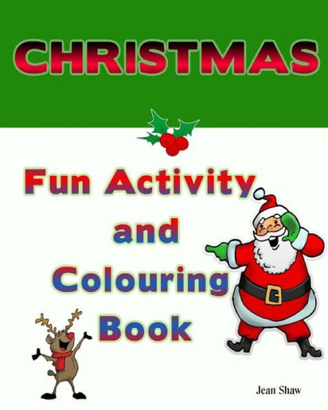Libro para colorear y actividades divertidas navideñas