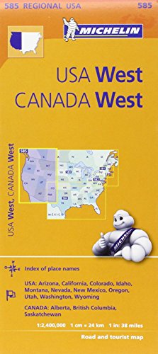 Michelin Usa: West, Canada: West Map 585 (Maps/Regional (Michelin))