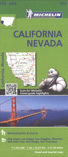 Michelin USA California, Nevada Map 174 (Michelin Zoom USA Maps)
