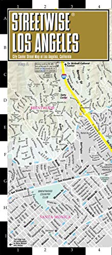 Streetwise Los Angeles Map - Laminated City Center Street Map of Los Angeles, California (Michelin Streetwise Maps)