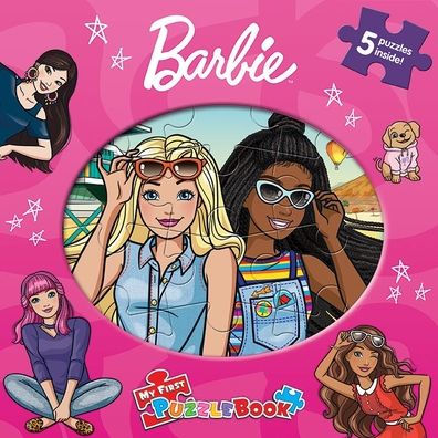 Phidal ? Mattel Barbie My First Puzzle Book - Jigsaw Book For Kids Children Toddlers Ages 3 And Up Preschool Educational Learning - Gift For Easter, Holiday, Christmas, Birthday