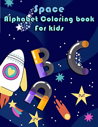 Space Alphabet Coloring Book For Kids