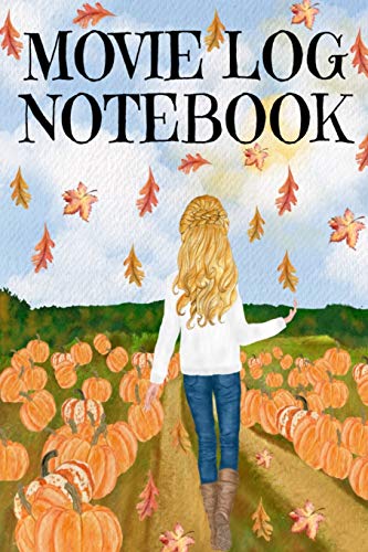 Movie Log Notebook: Holliday Hallmark Movie Watching Journal Fur Women Who Love Indian Summer, Watching Nature & Films - Personal Gift Fur Wife, Girl ... Portrait Of Woman Print With Cute Sa