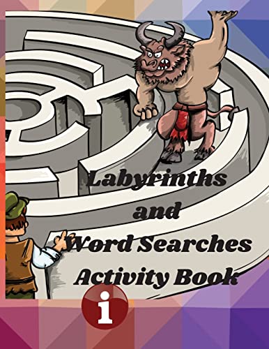 Labyrinths And Word Searches Activity Book: Amazing Book Extra Large World Search, Mazes And Activity Book