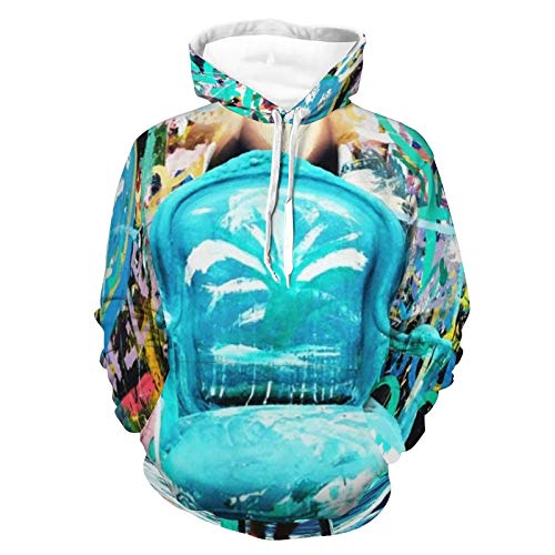 Mens Womens Skin-friendly Hoodies 3D Printed Unisex Long Sleeve Hooded T-Shirts Art Graffiti Pattern Outdoor Outfit for Athletic Party