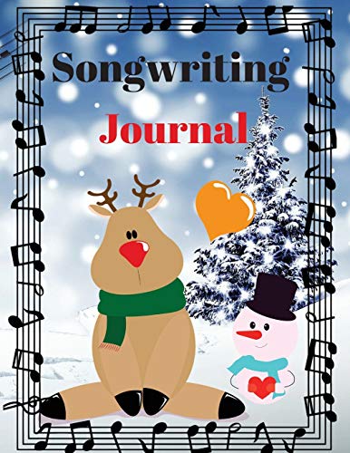 Songwriting Journal: Cute Music Composition Manuscript Paper for Little Musicians and Music Lovers - Note and Lyrics writing Staff Paper - Large Size 8,5 x 11" - 9785156469451