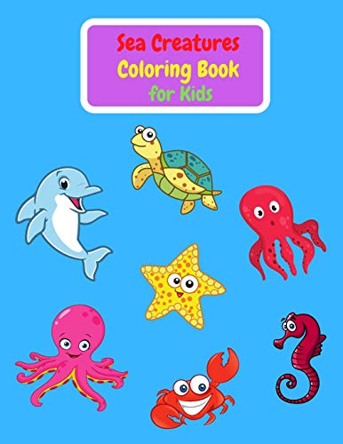 Sea Creatures Coloring Book For Kids - 9788363848132