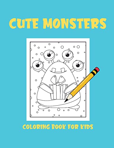 Cute Monsters Coloring Book Fur Kids - 9788367106405