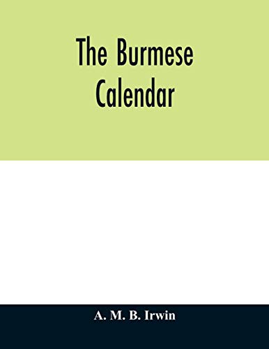 The Burmese calendar
