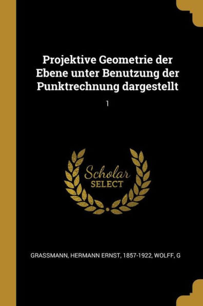 Projektive Geometrie Der Ebene Unter Benutzung Der Punktrechnung Dargestellt: 1 (German Edition)