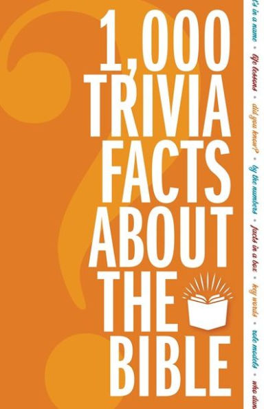 1,000 Trivia Facts About The Bible