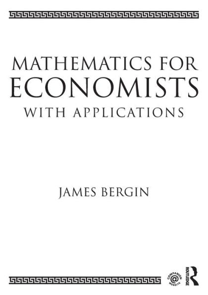 Mathematics For Economists With Applications