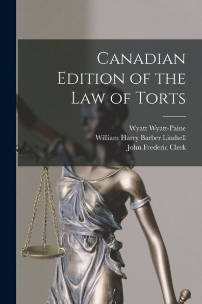 Canadian Edition Of The Law Of Torts - 9781017179781