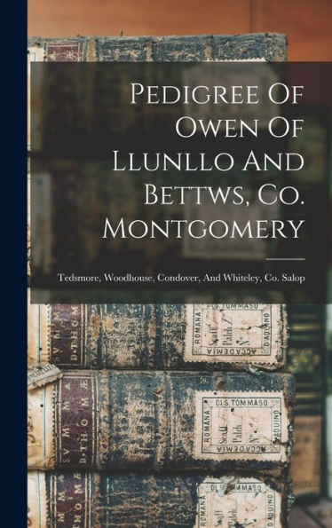 Pedigree Of Owen Of Llunllo And Bettws, Co. Montgomery: Tedsmore, Woodhouse, Condover, And Whiteley, Co. Salop - 9781018816326