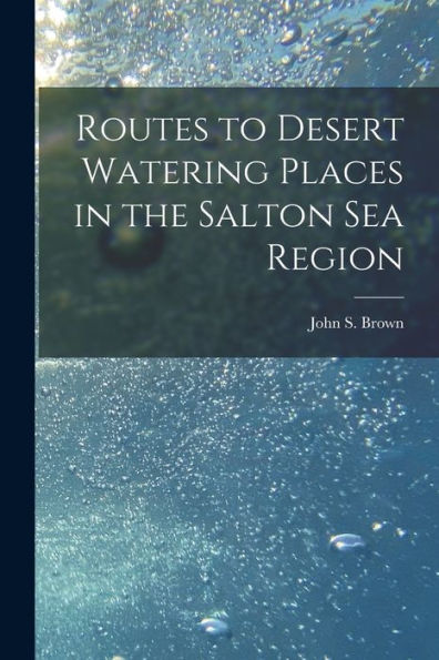 Routes To Desert Watering Places In The Salton Sea Region - 9781018862149