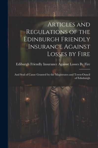 Articles And Regulations Of The Edinburgh Friendly Insurance Against Losses By Fire: And Seal Of Cause Granted By The Magistrates And Town-Ouncil Of Edinburgh