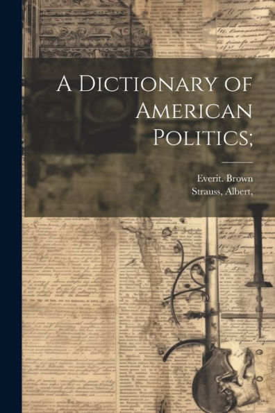 A Dictionary Of American Politics;