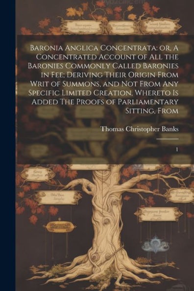 Baronia Anglica Concentrata: Or, A Concentrated Account Of All The Baronies Commonly Called Baronies In Fee; Deriving Their Origin From Writ Of ... The Proofs Of Parliamentary Sitting, From: 1