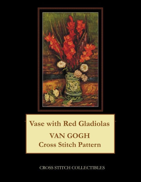 Vase With Red Gladiolas: Van Gogh Cross Stitch Pattern