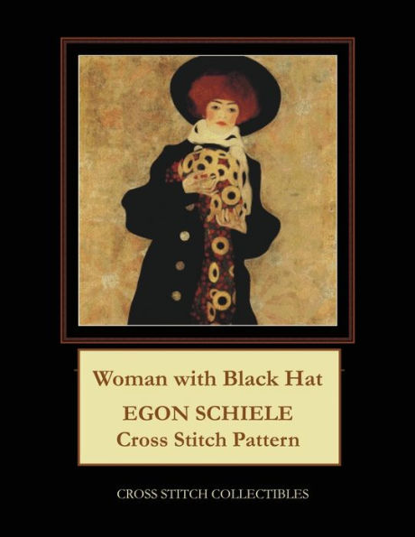 Woman With Black Hat: Egon Schiele Cross Stitch Pattern