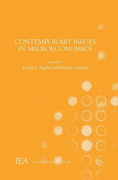 Contemporary Issues In Microeconomics (International Economic Association Series) - 9781137579379