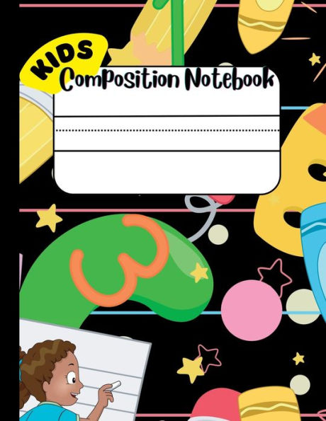 Composition Notebook For Kids: Draw And Write Journal For Kids With Cut And Paste Picture Writing Prompts, Fry'S Sight Word List And Penmanship Practice