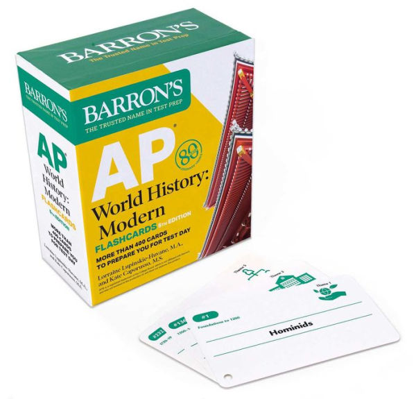 Ap World History Modern, Fifth Edition: Flashcards: Up-To-Date Review: + Sorting Ring For Custom Study (Barron'S Ap)