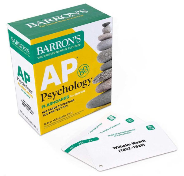 Ap Psychology Flashcards, Fifth Edition: Up-To-Date Review: + Sorting Ring For Custom Study (Barron'S Ap)