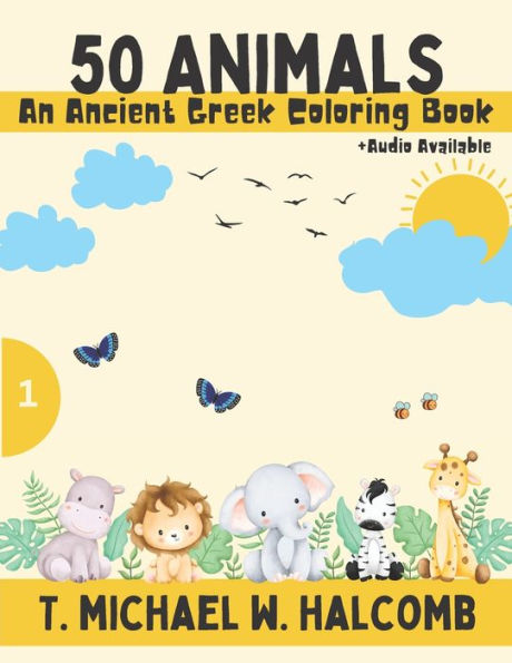 50 Animals: An Ancient Greek Coloring Book (Agros)