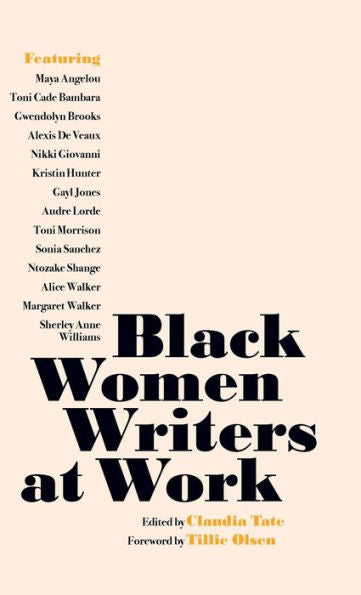 Black Women Writers At Work