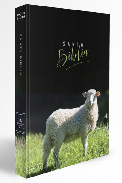 Biblia Rvr 1960 Letra Grande, Manual, Tapa Dura Con Nombres De Dios, Cordero De Dios / Spanish Bible Rvr 1960 Handy Size, Lp, Hc With Names Of God, Lamb Of God