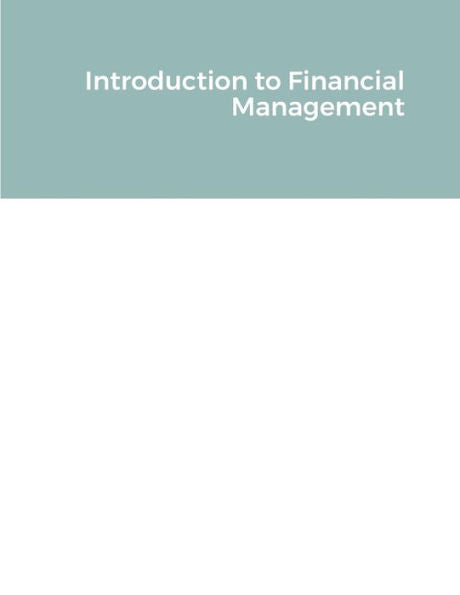 Introduction To Financial Management