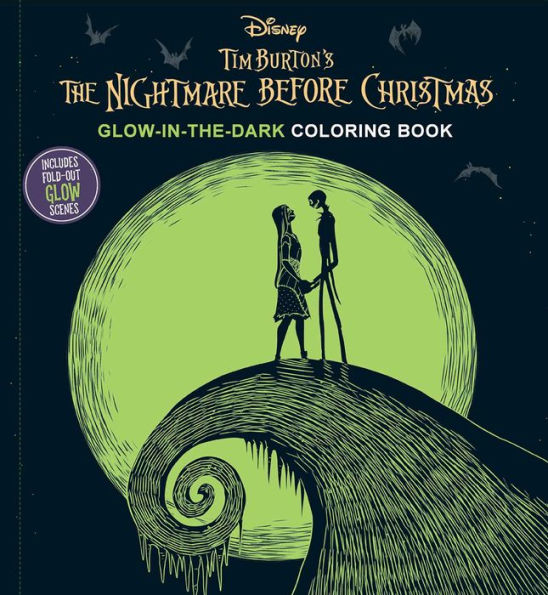 Disney: Tim Burton'S The Nightmare Before Christmas Glow-In-The-Dark Coloring Book